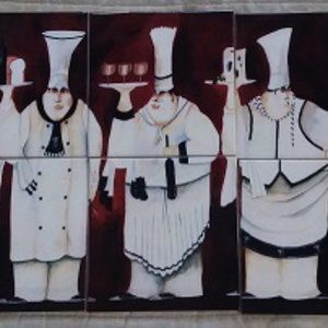 Jennifer Garant Three Chefs mosaic tile